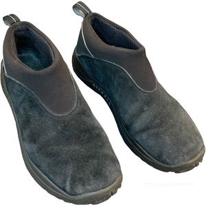 Merrell Orbit Moc Slip On Suede Black Kids Size 6